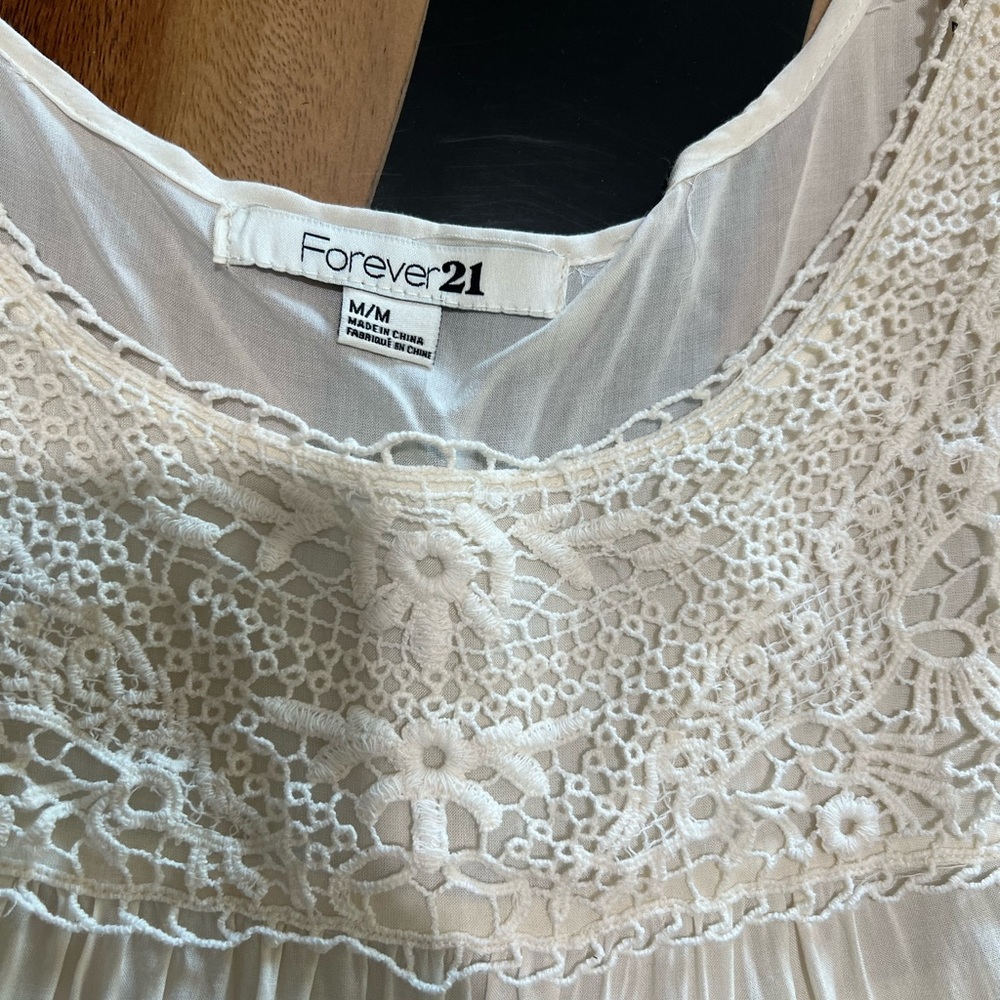 Forever 21 Cream Lace Detail Blouse - Picture 6 of 6
